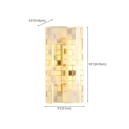 Modern Clear Acrylic Gold Ambient Wall Sconce