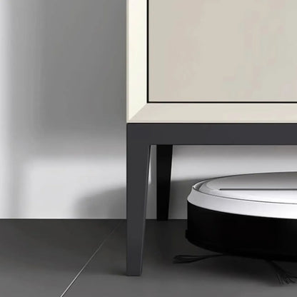 Wood Drop-Front Shoe Storage Cabinet for Small Space
