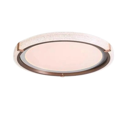 Dimmable White Flush Mount LED Ceiling Light for Living Room