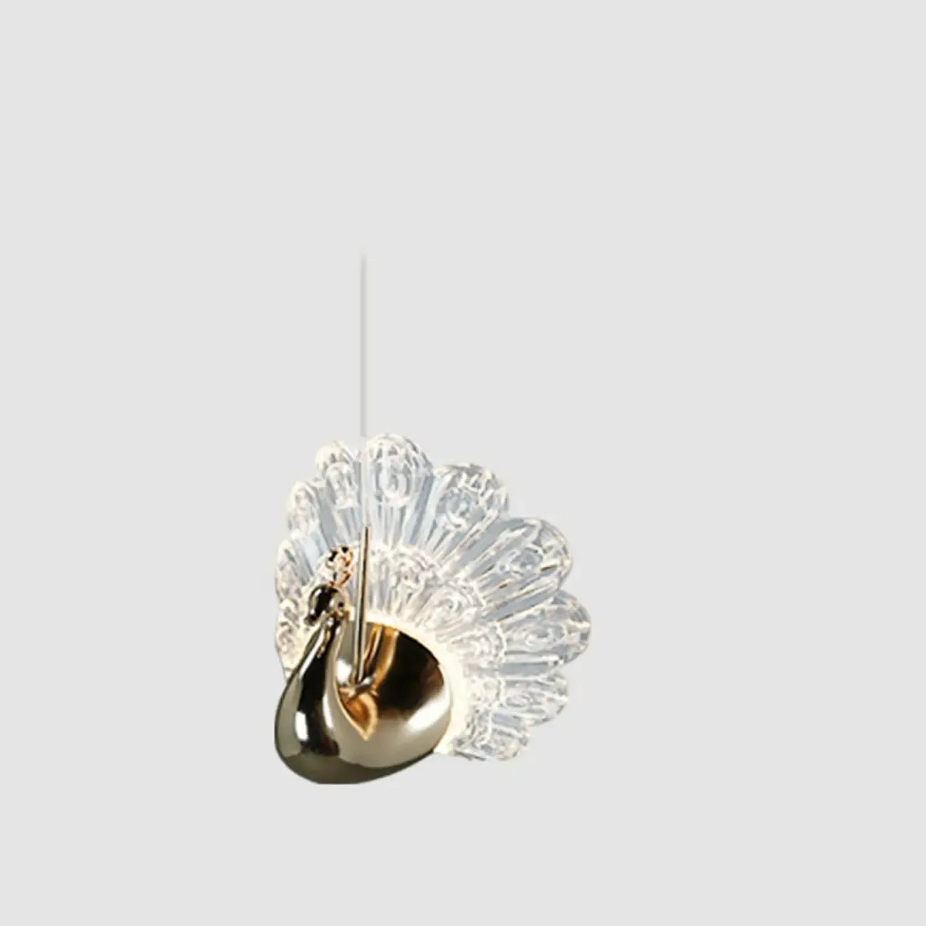 Modern Dimming LED Gold Acrylic Floral Pendant Light