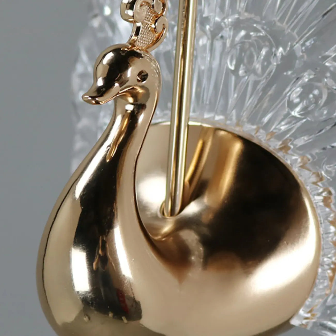 Modern Dimming LED Gold Acrylic Floral Pendant Light