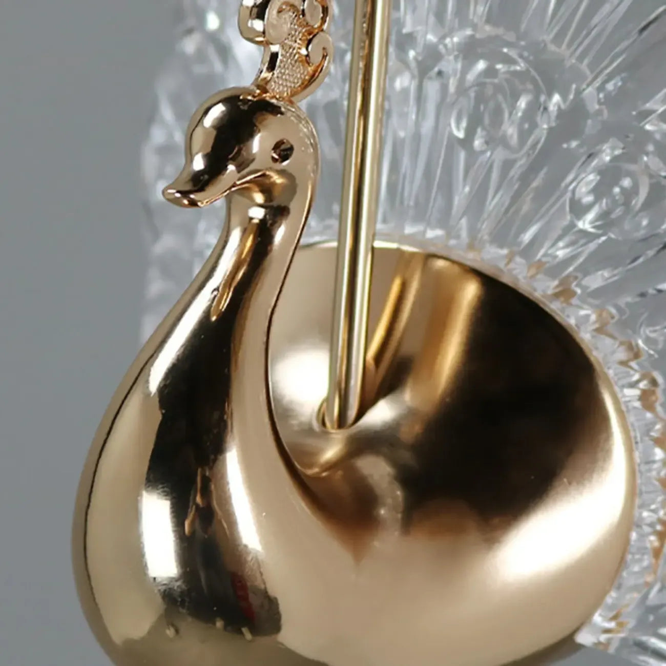 Modern Dimming LED Gold Acrylic Floral Pendant Light