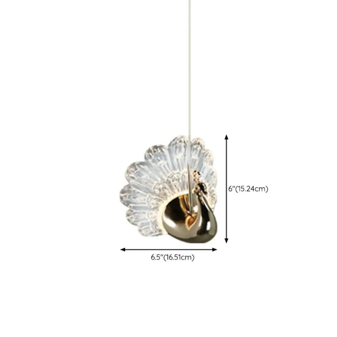 Modern Dimming LED Gold Acrylic Floral Pendant Light