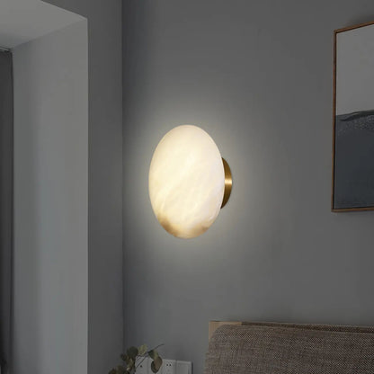 Modern Geometric Metal Wall Light with Gold Finish