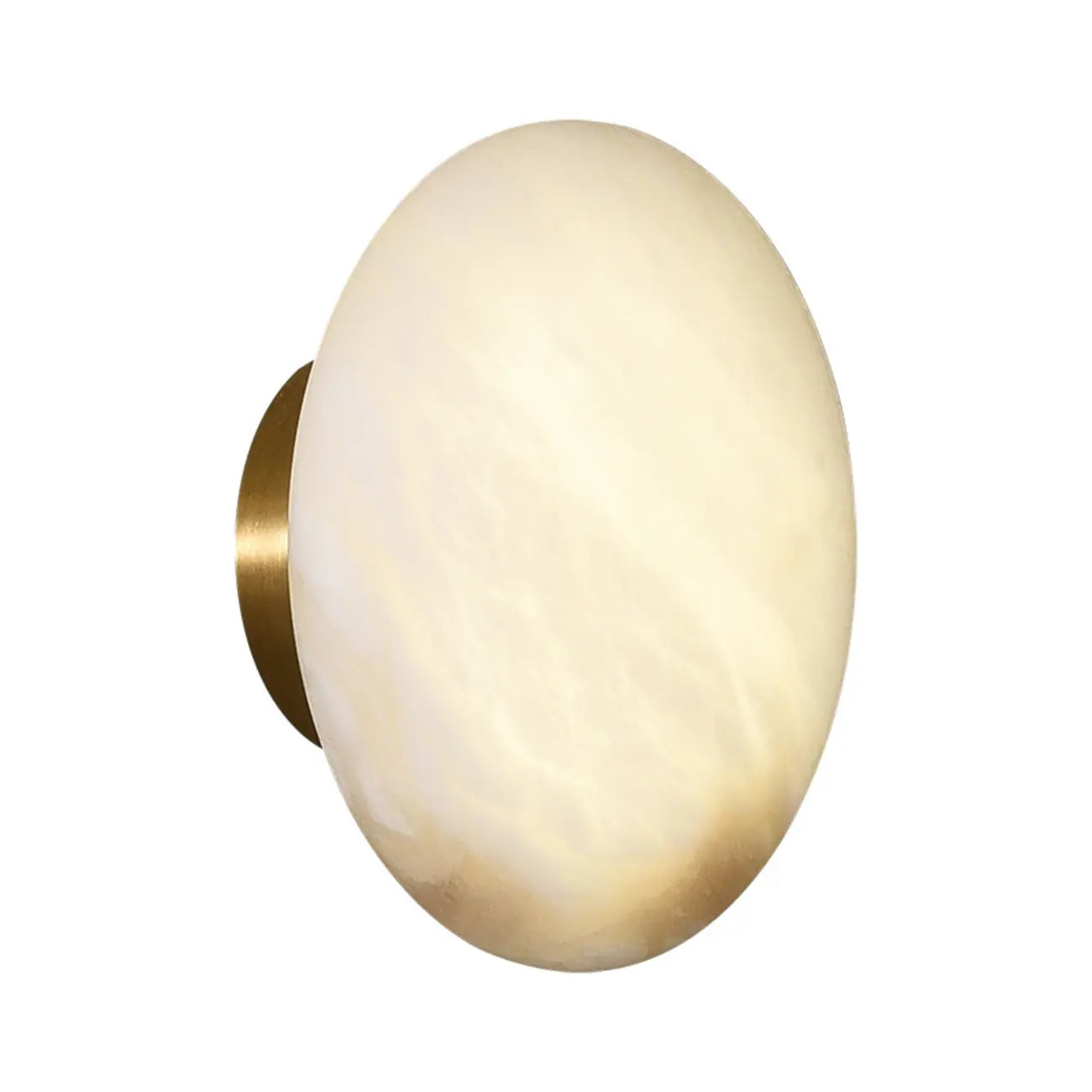 Modern Geometric Metal Wall Light with Gold Finish