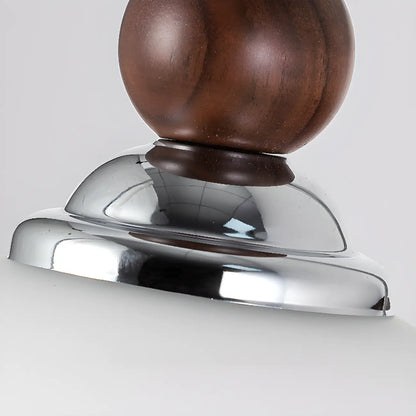 Milk Glass Drum Down Wall Sconce with Lumber and Metal Fixture