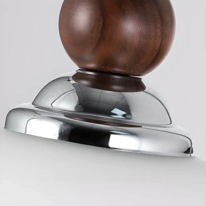 Milk Glass Drum Down Wall Sconce with Lumber and Metal Fixture