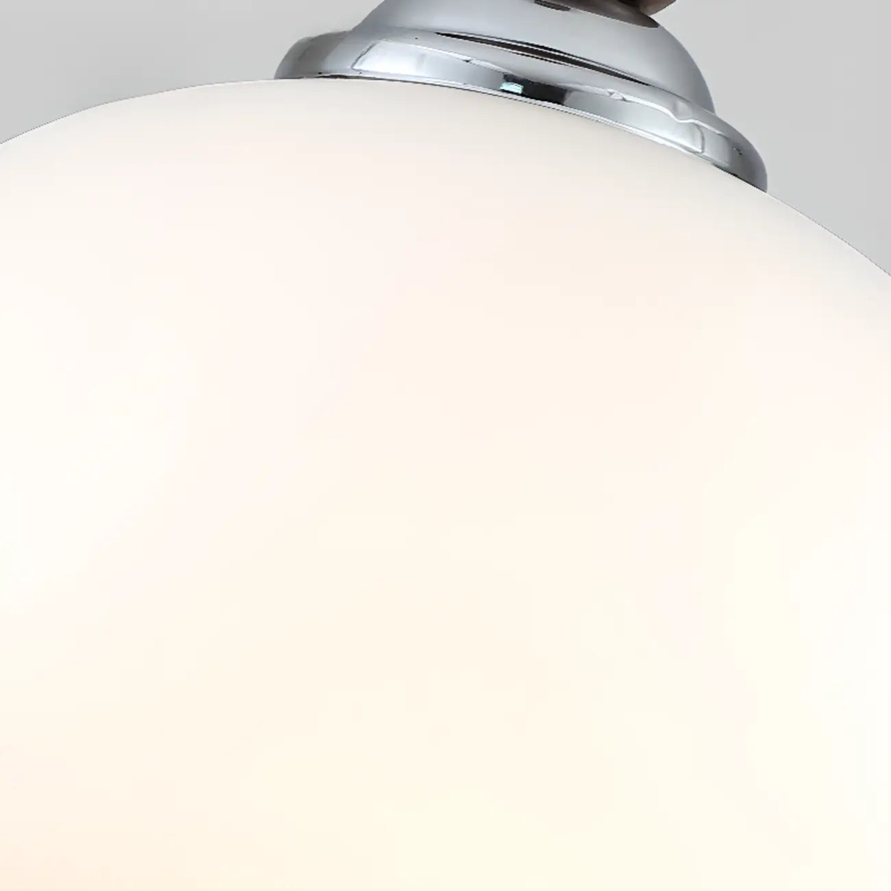 Milk Glass Drum Down Wall Sconce with Lumber and Metal Fixture