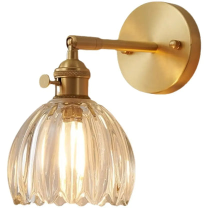 Modern Mini Brass LED Wall Sconce for Residential Use