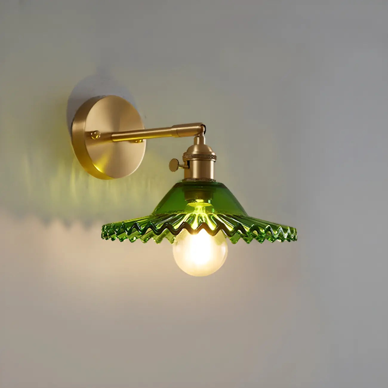 Modern Mini Brass LED Wall Sconce for Residential Use