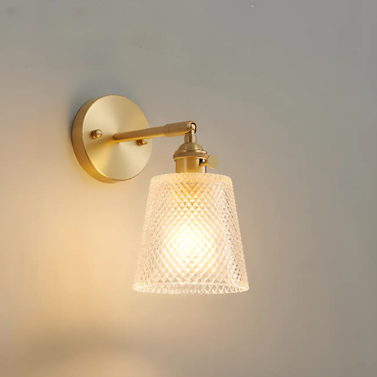 Modern Mini Brass LED Wall Sconce for Residential Use