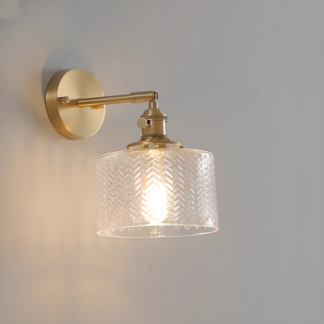 Modern Mini Brass LED Wall Sconce for Residential Use