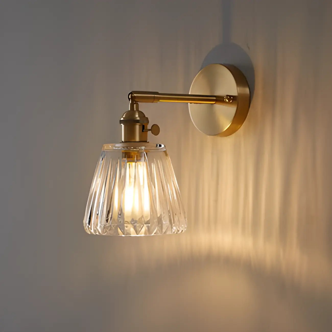 Modern Mini Brass LED Wall Sconce for Residential Use
