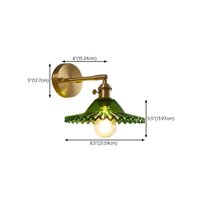 Modern Mini Brass LED Wall Sconce for Residential Use