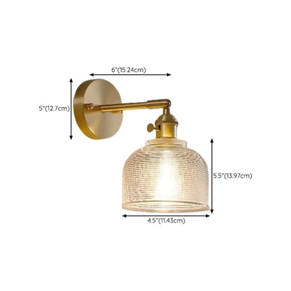 Modern Mini Brass LED Wall Sconce for Residential Use