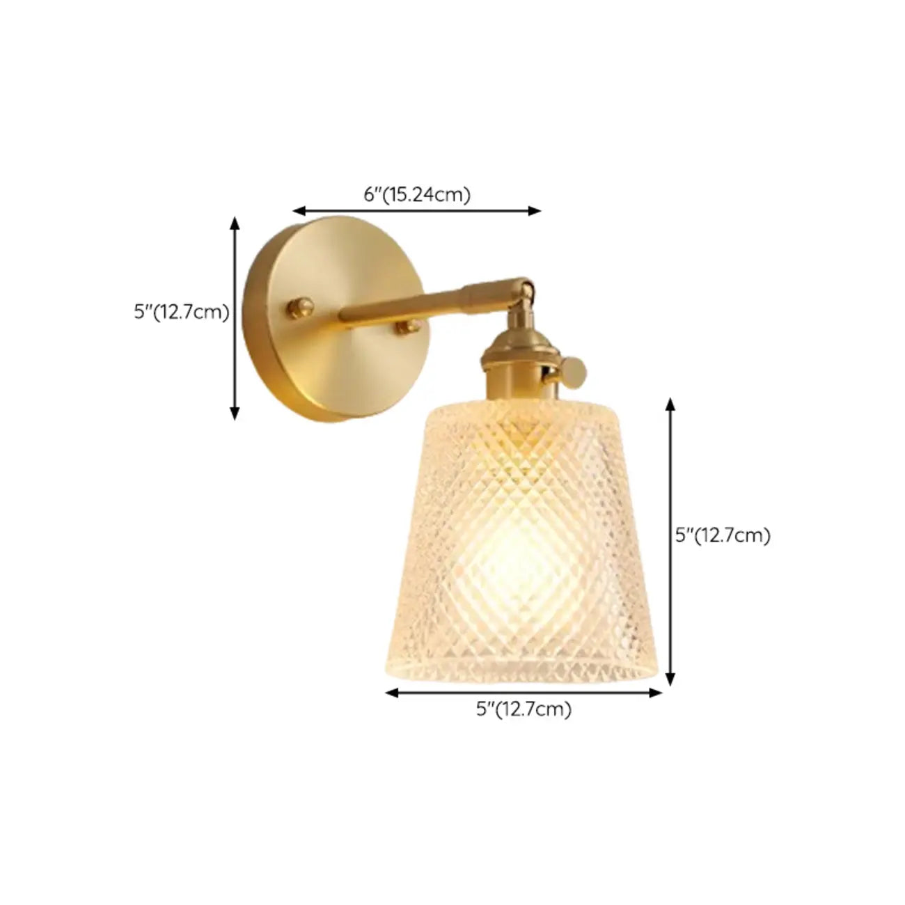 Modern Mini Brass LED Wall Sconce for Residential Use