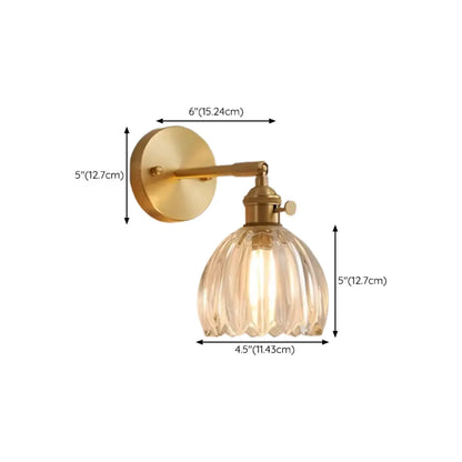Modern Mini Brass LED Wall Sconce for Residential Use