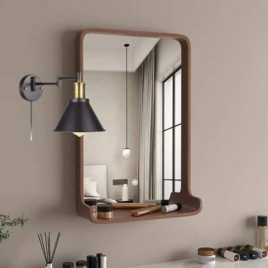 Washroom Stretchable Metal Cone Black Plug-In Vanity Light