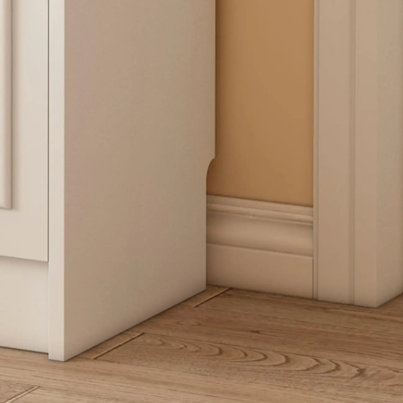Narrow Entryway Vertical Adjustable Wood Shoe Storage Cabinet