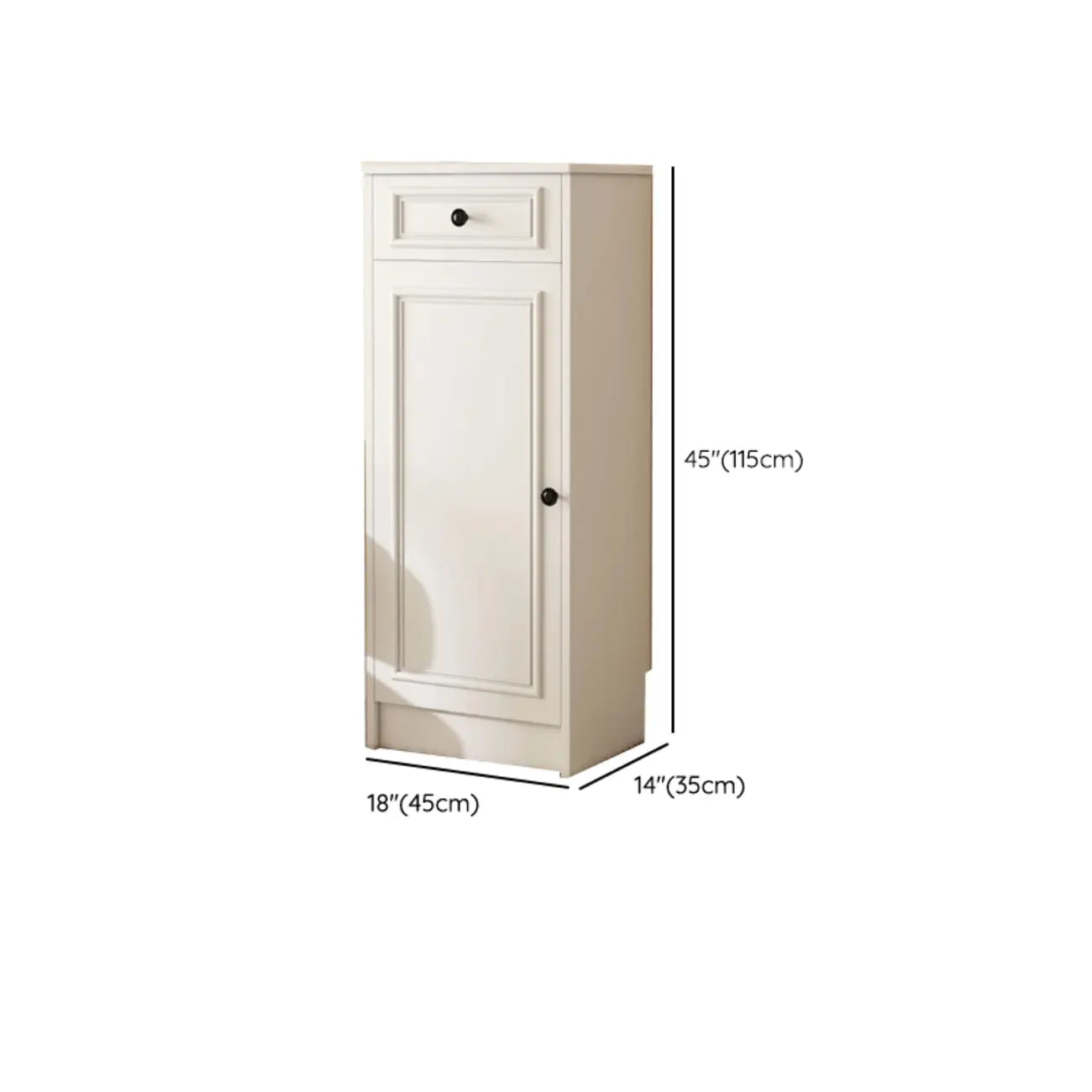 Narrow Entryway Vertical Adjustable Wood Shoe Storage Cabinet
