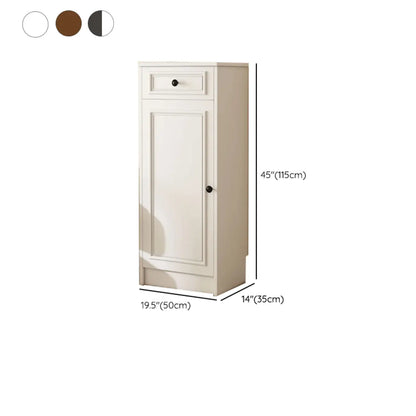 Narrow Entryway Vertical Adjustable Wood Shoe Storage Cabinet