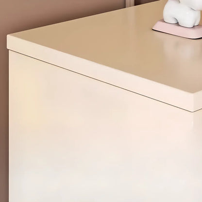 Modern White Closed Back Adjustable Wooden Shoe Cabinet