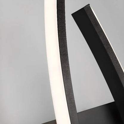Modern Metal Dual Wave Linear LED Wall Sconce Dimmable