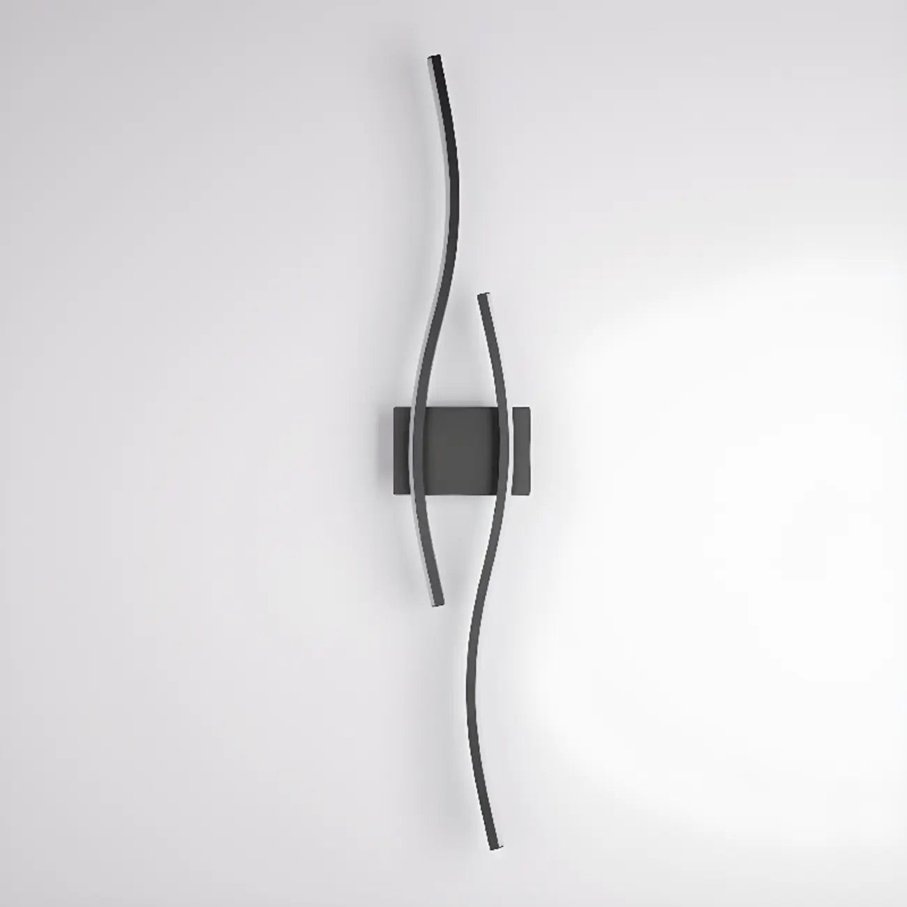 Linear 4-Light LED Wall Sconce with Black-White for Bedroom