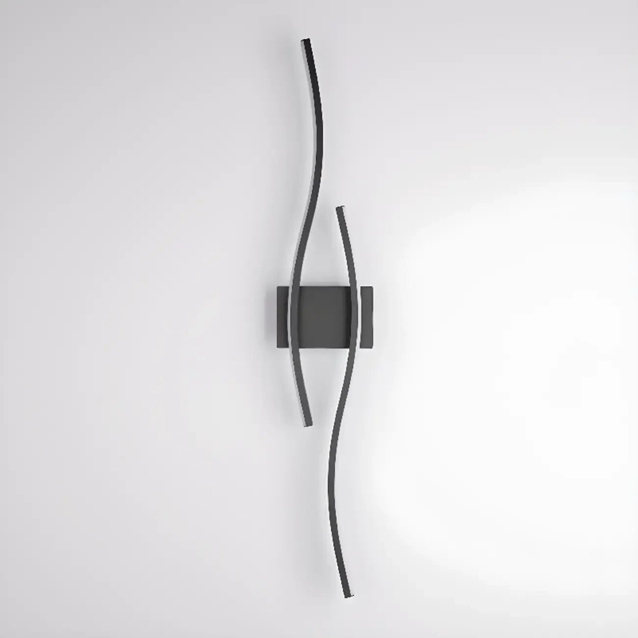Linear 4-Light LED Wall Sconce with Black-White for Bedroom