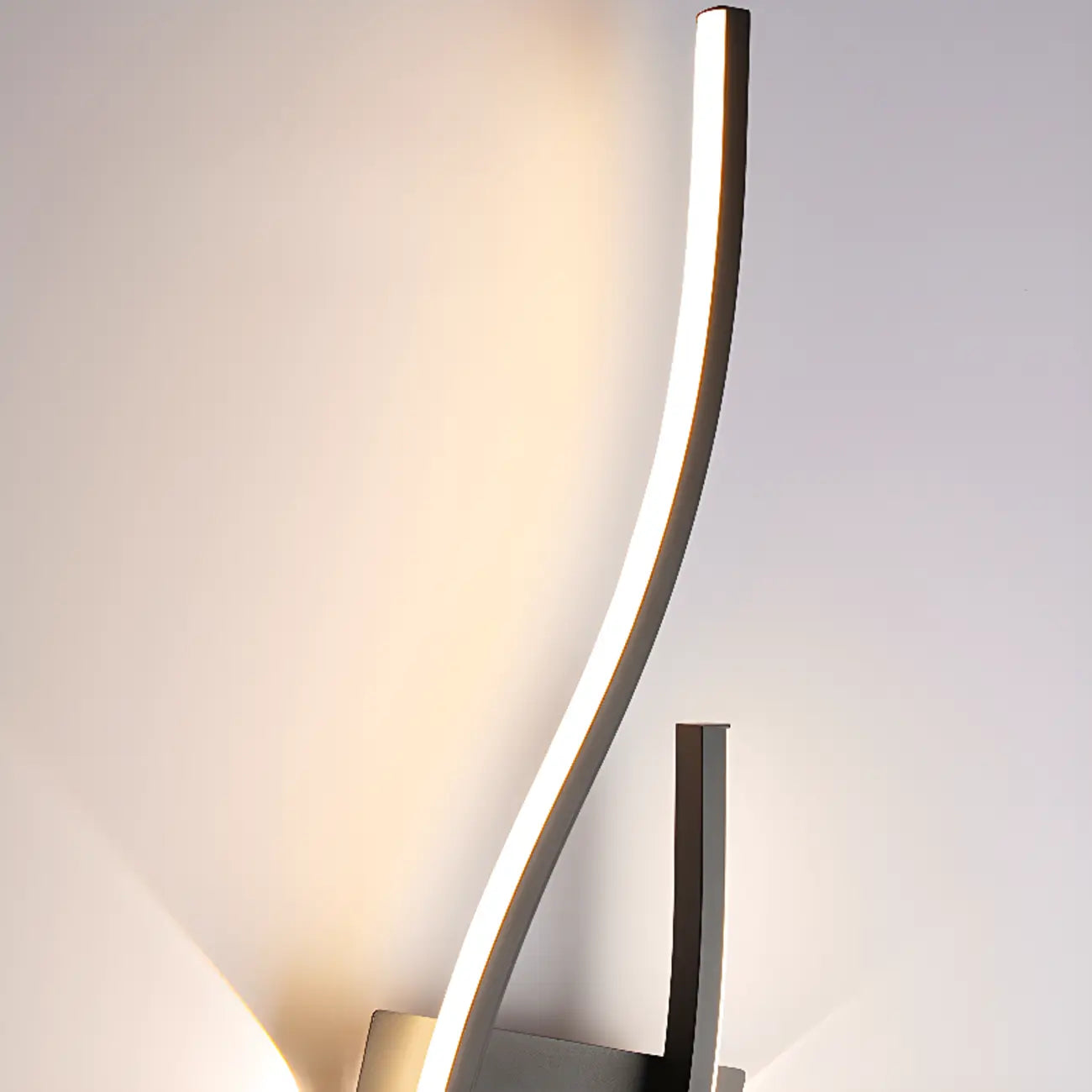 Linear 4-Light LED Wall Sconce with Black-White for Bedroom