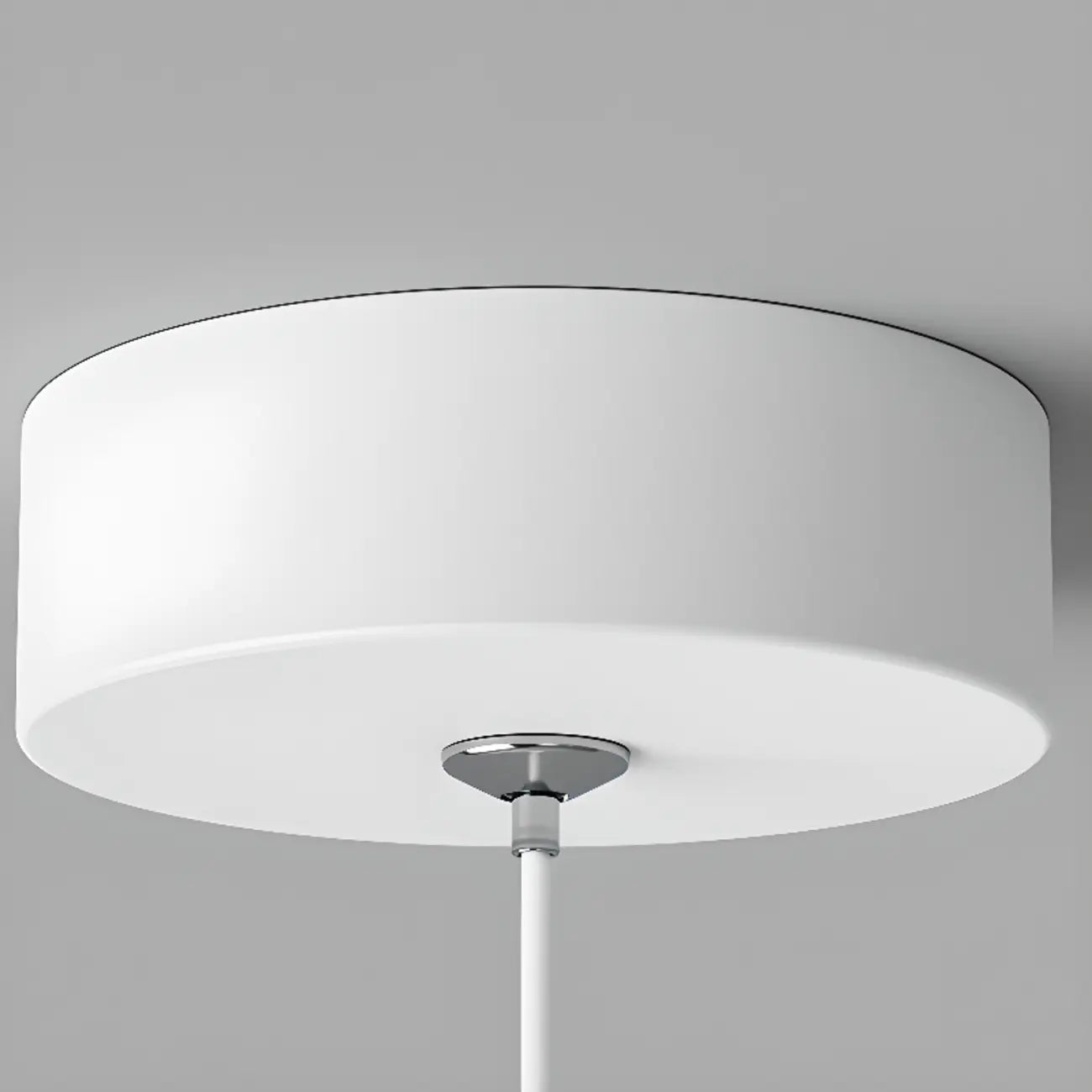 Minimalist White Metal LED Pendant Light Hanging Lamp