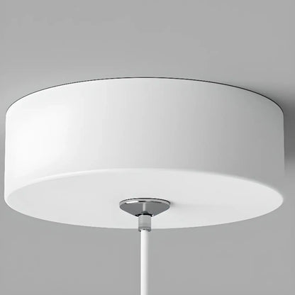 Minimalist White Metal LED Pendant Light Hanging Lamp
