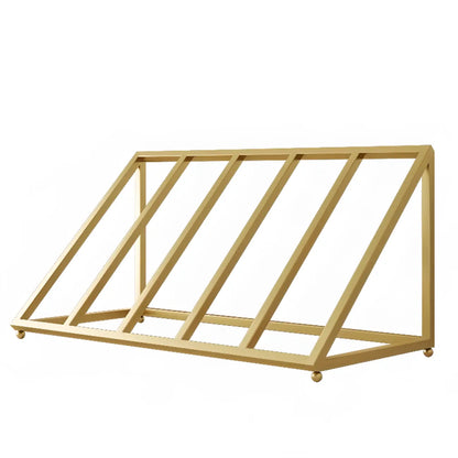 Modern Metal Wine Rack Slanted Holder Shelf for 7 Bottles
