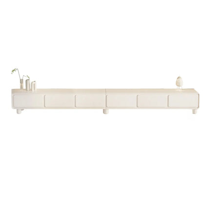 63 Living Room White Wooden Rectangular TV Stand with Drawer