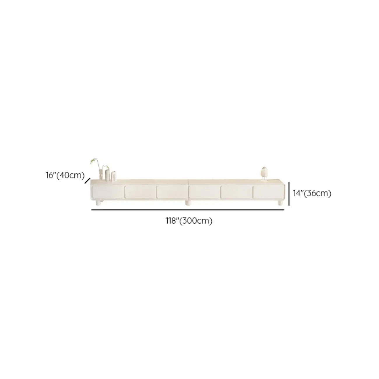 63 Living Room White Wooden Rectangular TV Stand with Drawer