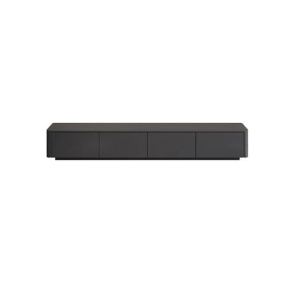 79 Black Wood Long Cable Management TV Stand with Drawer