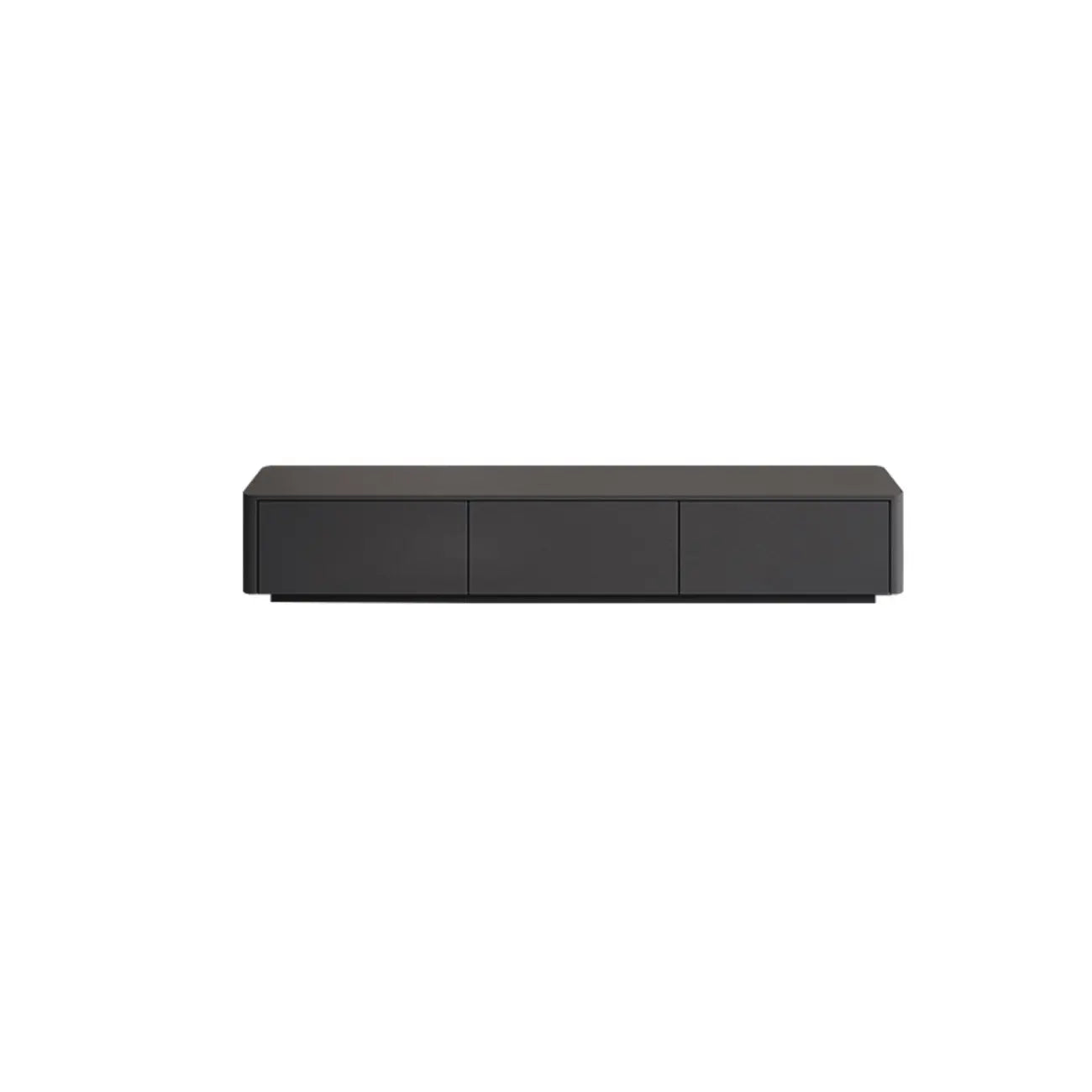 79 Black Wood Long Cable Management TV Stand with Drawer