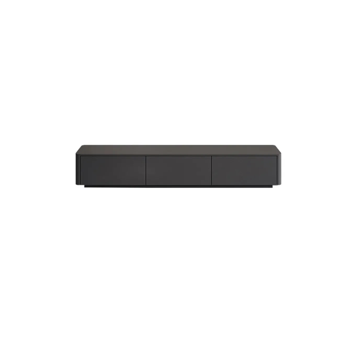 79 Black Wood Long Cable Management TV Stand with Drawer