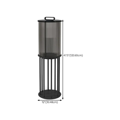 Elegant Cylinder Solar LED Outdoor Post Lights