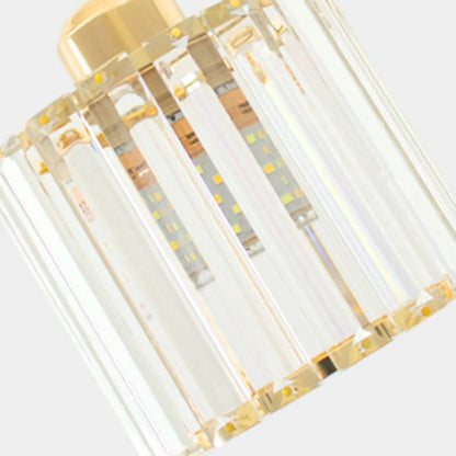 Geometric Gold Glass Pendant Light for Kitchen