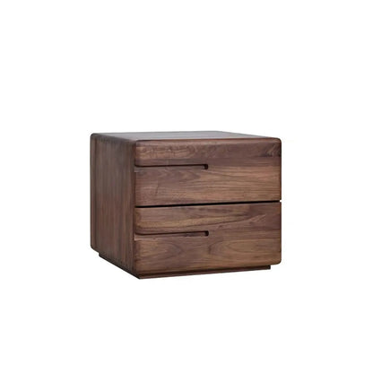 Nordic Minimalist Wood Storage Nightstand