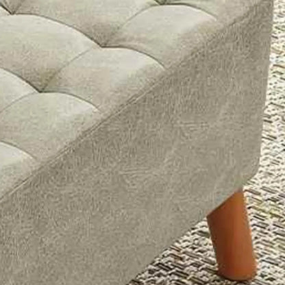 Modern Upholstered Brown Rectangular Bench for Living Room