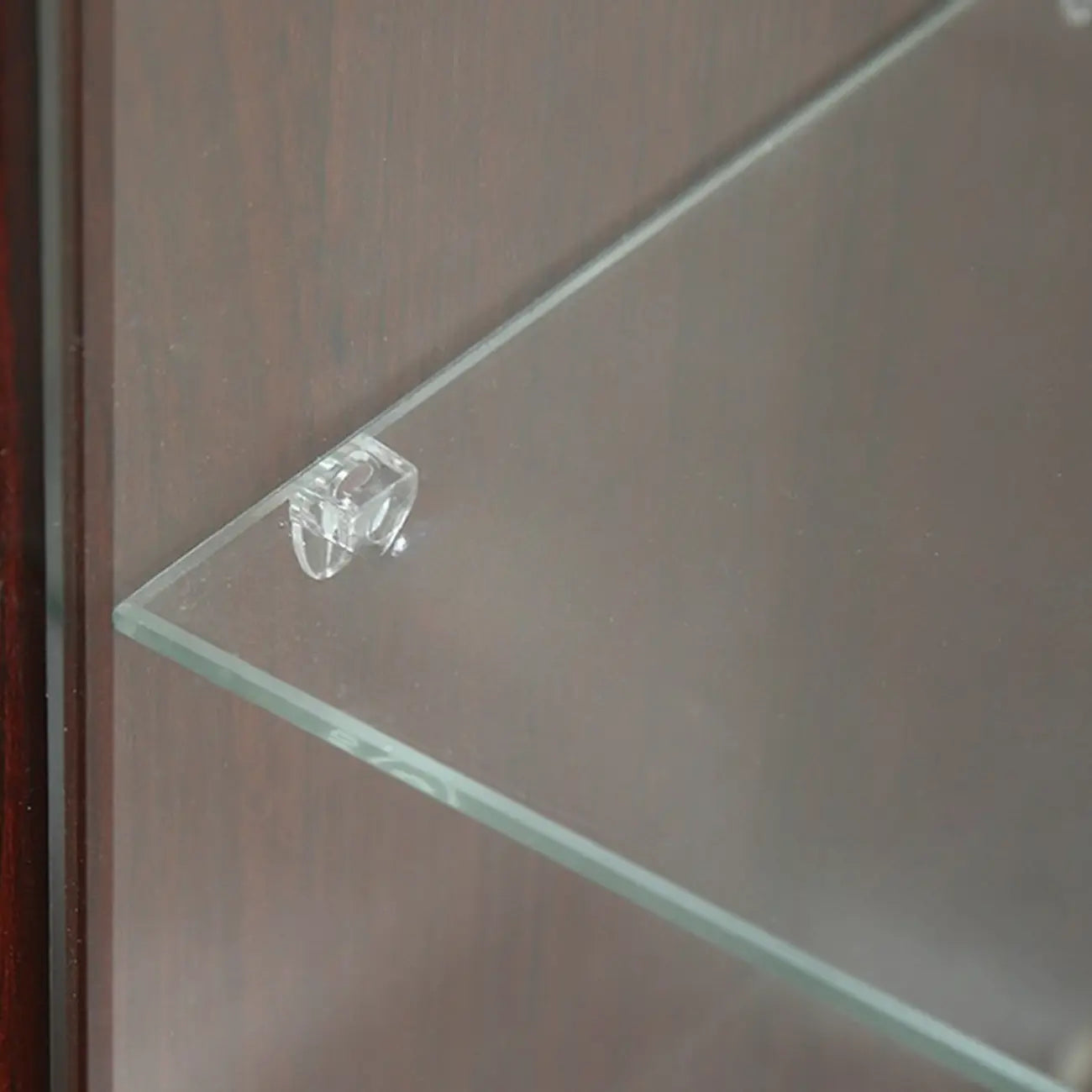 Wall-Mounted Wooden Enclosed Display Cabinet for Collectibles