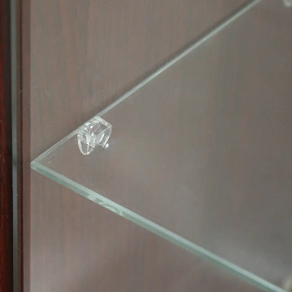 Wall-Mounted Wooden Enclosed Display Cabinet for Collectibles