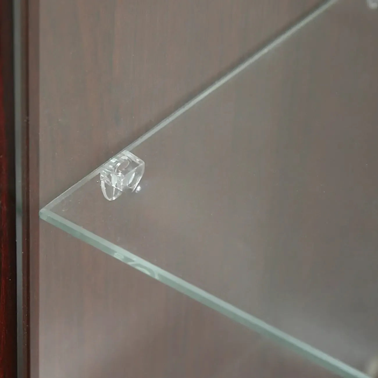 Wall-Mounted Wooden Enclosed Display Cabinet for Collectibles