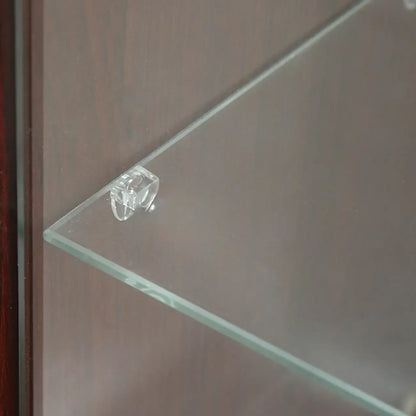 Wall-Mounted Wooden Enclosed Display Cabinet for Collectibles