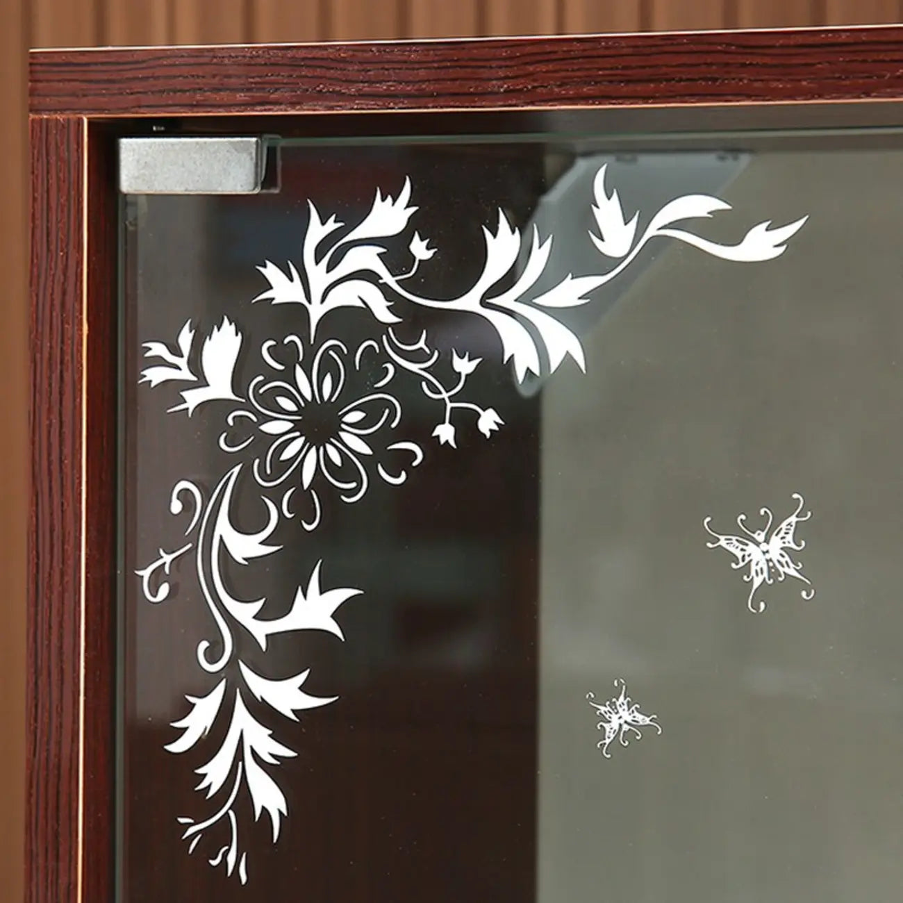 Wall-Mounted Wooden Enclosed Display Cabinet for Collectibles