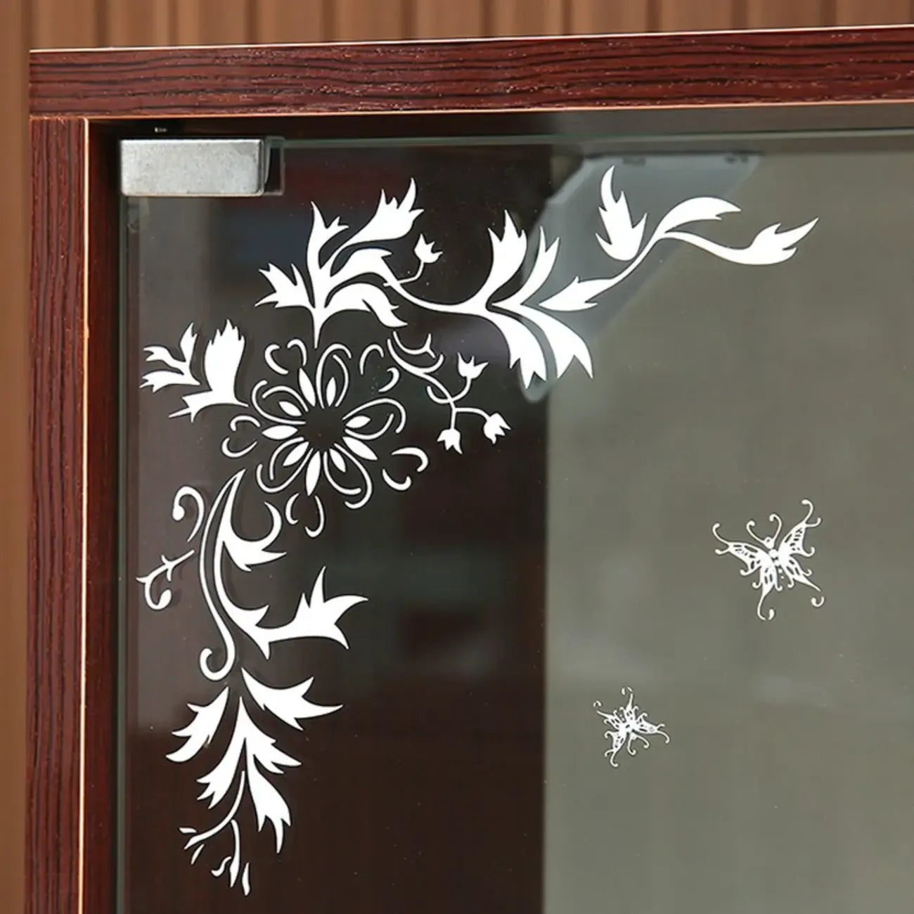 Wall-Mounted Wooden Enclosed Display Cabinet for Collectibles