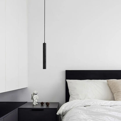 Art Deco Black Stone Geometric Bedroom LED Pendant Light