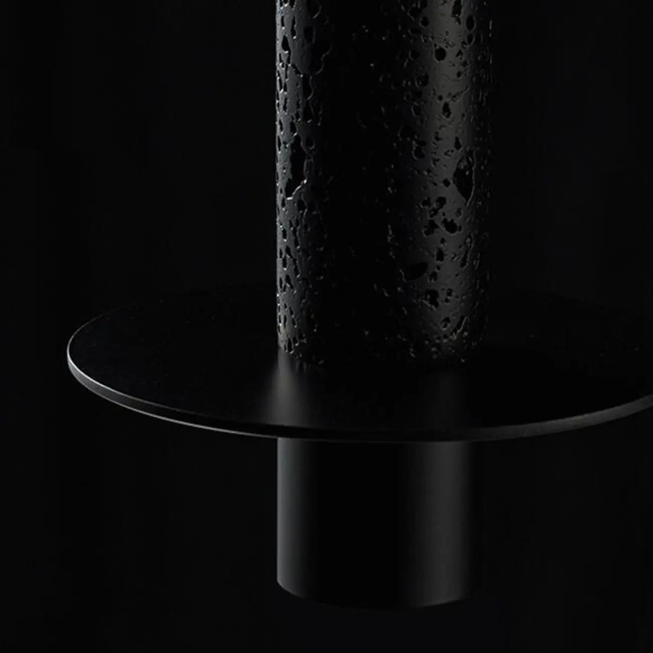 Art Deco Black Stone Geometric Bedroom LED Pendant Light